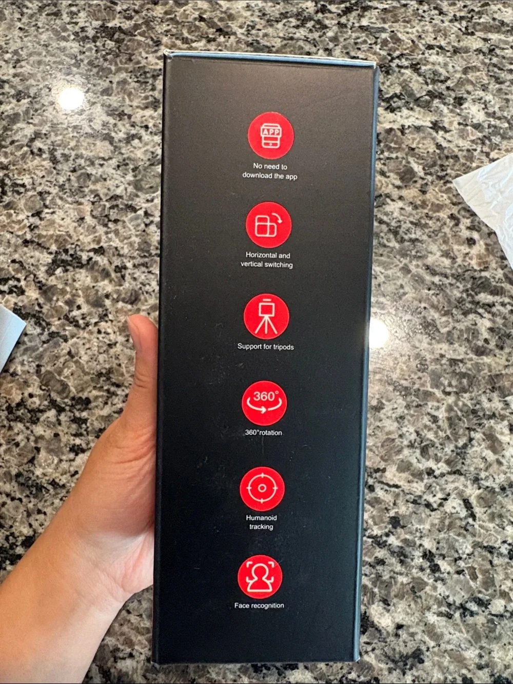 NWT AI 360 Smart Shooting Gimbal Phone Mount in Black